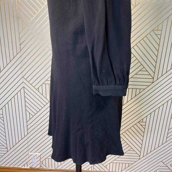 Pablo Gerard Darel Black Ruffle Long Sleeve Dress - Picture 6 of 11